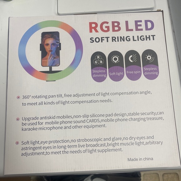 RGB LED Soft Ring Light - Picture 2 of 2